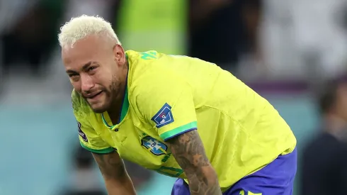 Foto: (Alex Grimm/Getty Images) – Neymar se mostrou abalado com a eliminação da Seleção Brasileira na Copa do Mundo 
