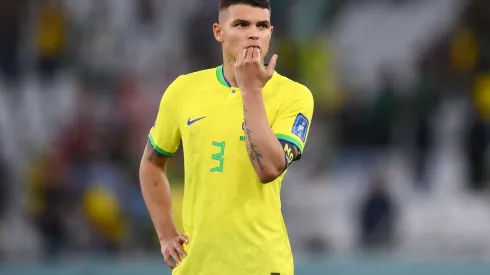 Laurence Griffiths/ Getty Images- Thiago Silva, zagueiro da Seleção
