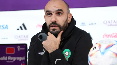 Alexander Hassenstein/ Getty Images- Walid Regragui, técnico de Marrocos
