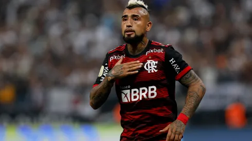 Ricardo Moreira/ Getty Images- Arturo Vidal, volante do Flamengo
