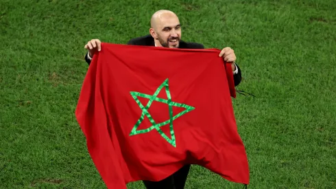 Alexander Hassenstein/ Getty Images- Walid Regragui, técnico do Marrocos
