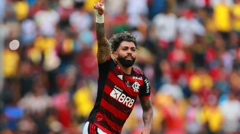 Buda Mendes/ Getty Images- Gabigol, atacante do Flamengo
