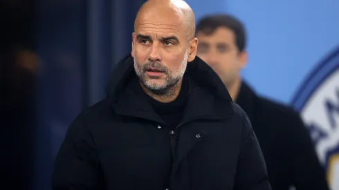 Naomi Baker/ Getty Images- Pep Guardiola, técnico do Manchester City 
