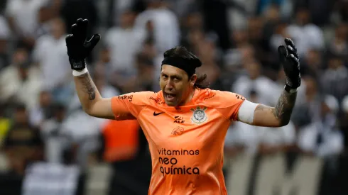 Foto: (Ricardo Moreira/Getty Images) – Cássio fez questão de elogiar o novo técnico do Corinthians
