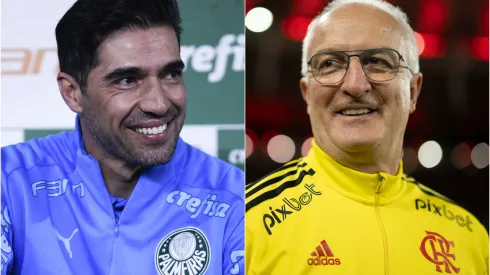 Fotos: (Ettore Chiereguini/AGIF/Jorge Rodrigues/AGIF) - Abel Ferreira, do Palmeiras, e Dorival Júnior, ex-Flamengo, apareceram na lista da IFFHS