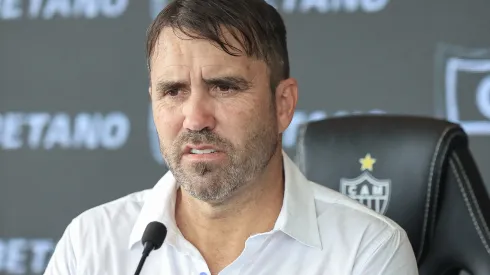 Foto: (Pedro Souza/Atlético) - O Fortaleza está interessado em uma das peças de Eduardo Coudet no Atlético-MG