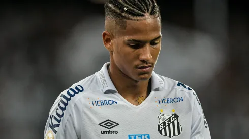 Thiago Ribeiro/AGIF- Ângelo, atacante do Santos