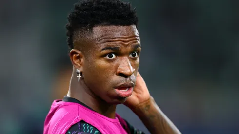 Michael Steele/Getty Images- Vini Jr., atacante do Real Madrid