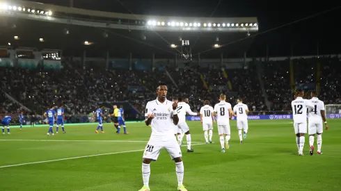 Michael Steele/Getty Images- Vini Jr., atacante do Real Madrid
