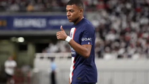 Koji Watanabe/Getty Images- Kylian Mbappé, atacante do PSG
