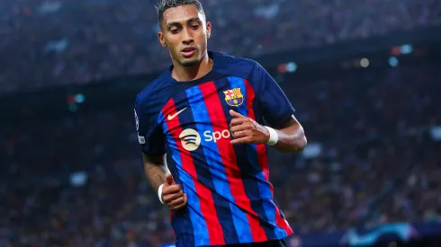 Eric Alonso/Getty Images- Raphinha, atacante do Barcelona