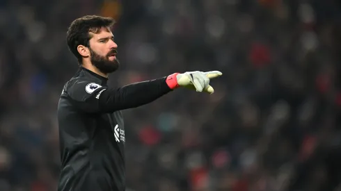 Michael Regan/Getty Images- Alisson Becker, goleiro do Liverpool
