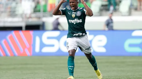 Ricardo Moreira/Getty Images- Endrick, atacante do Palmeiras
