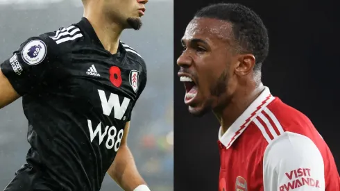 Harriet Lander/Catherine Ivill/ Getty Images- Andreas Pereira (Fulham) e Gabriel Magalhães (Arsenal)