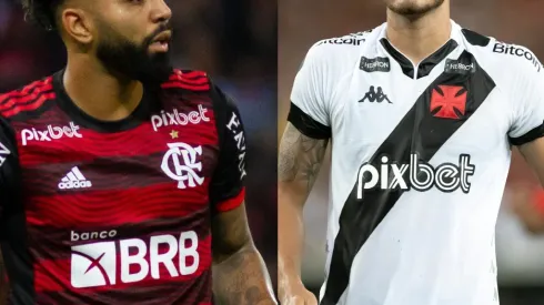 Fernando Moreno/ Jorge Rodrigues/ AGIF: da esquerda para direita: Gabigol (Flamengo) e Pedro Raul (Vasco)