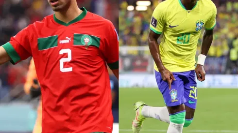 Getty Images- Hakimi e Vinícius Júnior