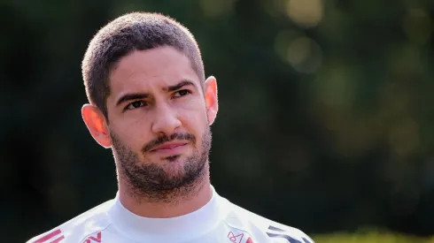 Alexandre Pato treinou no espaço do São Paulo FC. Foto: Marcello Zambrana/AGIF
