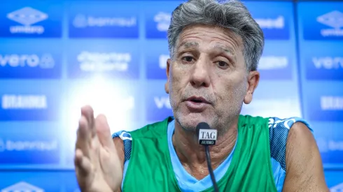 FOTO: LUCAS UEBEL/GREMIO FBPA – Renato Gaúcho comenta situação polêmica.
