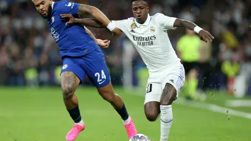Florencia Tan Jun/Getty Images- Reece James ( Chelsea) e Vinícius Jr. (Real Madrid).