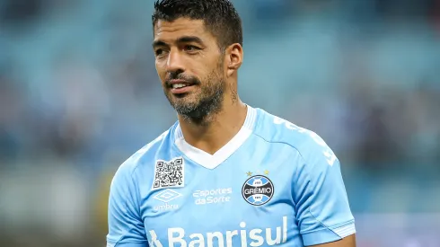 RS – Porto Alegre – 16/03/2023 – COPA DO BRASIL 2023, GREMIO X FERROVIARIO – Luis Suarez jogador do Gremio durante partida contra o Ferroviario no estadio Arena do Gremio pelo campeonato Copa do Brasil 2023. Foto: Pedro H. Tesch/AGIF
