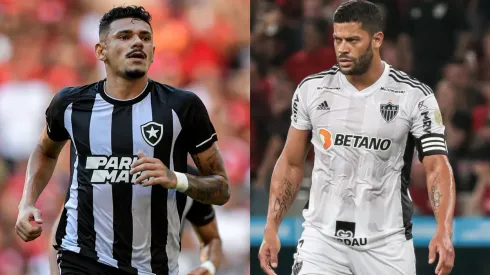 Thiago Ribeiro/Robson Mafra/AGIF- Tiquinho Soares (Botafogo) e Hulk (Atlético-MG).
