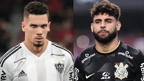 Robson Mafra/Ettore Chiereguini/AGIF- Paulinho (Atlético-MG) e Yuri Alberto (Corinthians).
