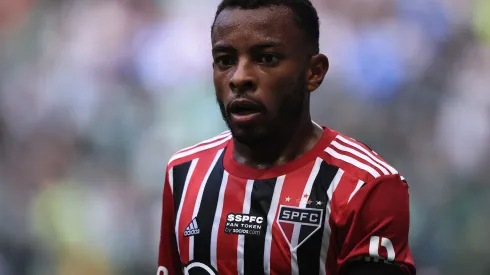 SP – Sao Paulo – 22/01/2023 – PAULISTA 2023, PALMEIRAS X SAO PAULO – Wellington jogador do Sao Paulo durante partida contra o Palmeiras no estadio Arena Allianz Parque pelo campeonato Paulista 2023. Foto: Ettore Chiereguini/AGIF
