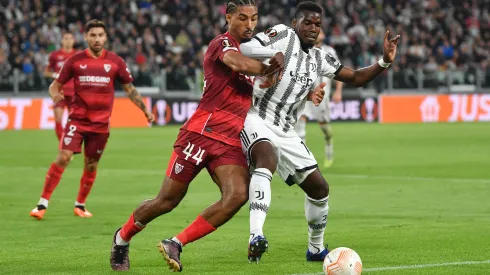 Valerio Pennicino/Getty Images- Juventus e Sevilla no duelo de ida da semifinal da UEFA Europa League
