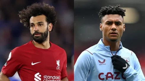 Catherine Ivill/Gareth Copley/Getty Images- Salah (Liverpool) e Watkins (Aston Villa).
