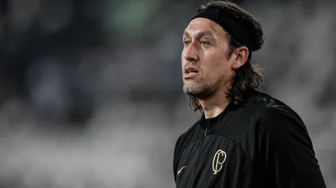 RJ - RIO DE JANEIRO - 11/05/2023 - BRASILEIRO A 2023, BOTAFOGO X CORINTHIANS -Cassio goleiro do Corinthians durante aquecimento antes da partida contra o Botafogo no estadio Engenhao pelo campeonato BRASILEIRO A 2023. Foto: Thiago Ribeiro/AGIF