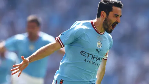 Clive Rose/Getty Images- İlkay Gündoğan, meia do Manchester City