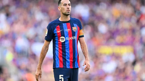 David Ramos/Getty Images- Sergio Busquets, em sua passagem pelo Barcelona
