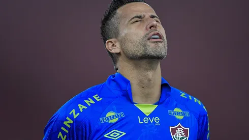 RJ - RIO DE JANEIRO - 01/06/2023 - COPA DO BRASIL 2023, FLAMENGO X FLUMINENSE - Fabio goleiro do Fluminense durante partida contra o Flamengo no estadio Maracana pelo campeonato Copa do Brasil 2023. Foto: Thiago Ribeiro/AGIF
