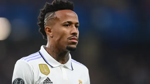 Michael Regan/Getty Images- Éder Militão, zagueiro do Real Madrid
