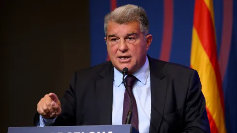 David Ramos/ Getty Images- Joan Laporta, presidente do Barcelona