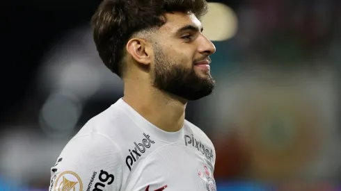 SP – SAO PAULO – 29/04/2023 – BRASILEIRO A 2023, PALMEIRAS X CORINTHIANS – Yuri Alberto jogador do Corinthians durante partida contra o Palmeiras no estadio Arena Allianz Parque pelo campeonato BRASILEIRO A 2023. Foto: Marcello Zambrana/AGIF
