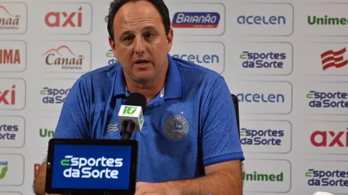 BA – SALVADOR – 11/09/2023 – APRESENTACAO ROGERIO CENI – Rogerio Ceni, tecnico do Bahia, durante entrevista coletiva de imprensa na Arena Fonte Nova. Foto: Walmir Cirne/AGIF
