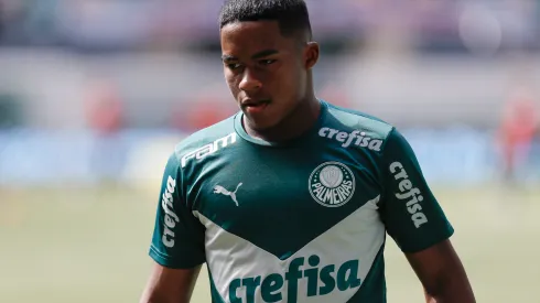 Ricardo Moreira/Getty Images- Endrick, atacante do Palmeiras