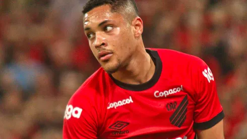 Gabriel Machado/AGIF- Vitor Roque, atacante do Athletico-PR