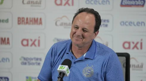 BA – SALVADOR – 11/09/2023 – APRESENTACAO ROGERIO CENI – Tecnico Rogerio Ceni e apresentado pelo Esporte Clube Bahia nesta segunda-feira (11) na Arena Fonte Nova, em Salvador (BA) . Foto: Jhony Pinho/AGIF. Foto: Jhony Pinho/AGIF
