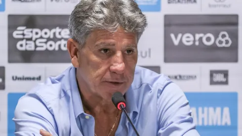 PR – CURITIBA – 27/05/2023 – BRASILEIRO A 2023, ATHLETICO-PR X GREMIO – Renato Portaluppi tecnico do Gremio durante entrevista coletiva apos a partida contra o Athletico-PR no estadio Arena da Baixada pelo campeonato BRASILEIRO A 2023. Foto: Robson Mafra/AGIF
