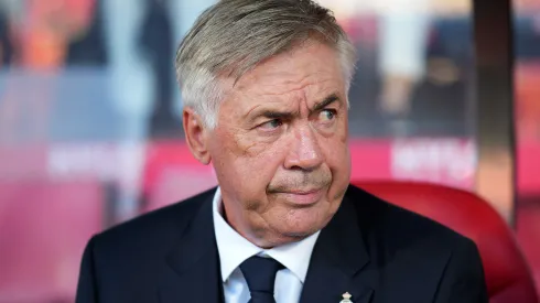 Alex Caparros/Getty Images- Carlo Ancelotti, técnico do Real Madrid