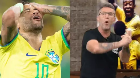 Foto Esq.: Gil Gomes/AGIF e Foto Dir.: Reprodução Band/YouTube - Neymar x Neto