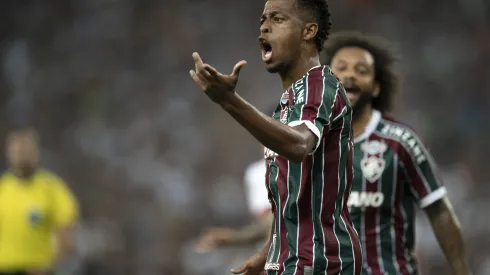 RJ – RIO DE JANEIRO – 27/09/2023 – LIBERTADORES 2023, FLUMINENSE X INTERNACIONAL – Keno jogador do Fluminense reclama com a arbitragem durante partida contra o Internacional no estadio Maracana pelo campeonato Libertadores 2023. Foto: Jorge Rodrigues/AGIF
