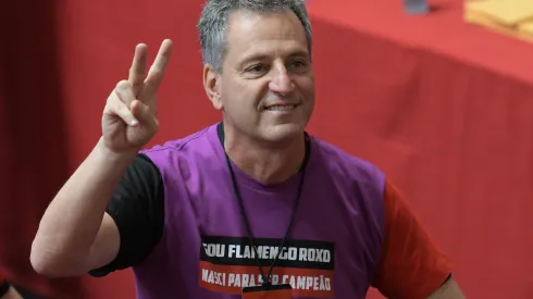 RJ - Rio de Janeiro - 08/12/2018 - Eleicao Flamengo trienio 2019-2021 - Rodolfo Landim, candidato a presidencia do Flamengo, durante a eleicao de Presidente para o Trienio 2019 a 2021, realizada no Ginasio Helio Mauricio, sede social da Gavea, Zona Sul do Rio de Janeiro. Foto: Thiago Ribeiro/AGIF