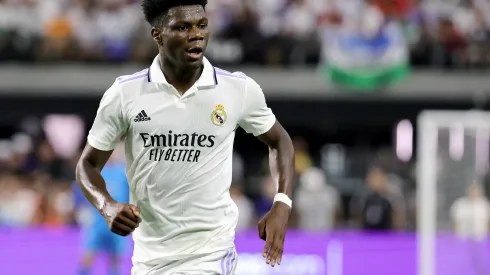 Ethan Miller/Getty Images- Tchouaméni, volante do Real Madrid