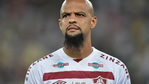 RJ - RIO DE JANEIRO - 12/04/2023 - COPA DO BRASIL 2023, FLUMINENSE X PAYSANDU - Felipe Melo jogador do Fluminense durante partida contra o Paysandu no estadio Maracana pelo campeonato Copa do Brasil 2023. Foto: Thiago Ribeiro/AGIF