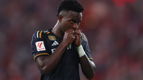 Fran Santiago/Getty Images- Vinícius Jr., atacante do Real Madrid