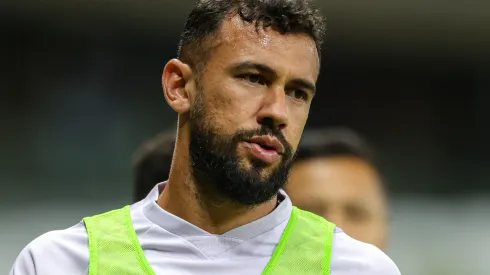 Luciano Castán durante aquecimento antes da partida contra o Fluminense. Foto: Gilson Junio/AGIF
