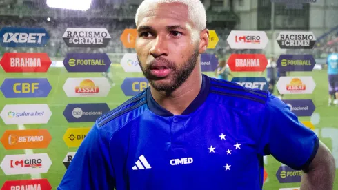 Wesley jogador do Cruzeiro durante partida contra o Santos no estadio Independencia pelo campeonato BRASILEIRO A 2023. Foto: Fernando Moreno/AGIF